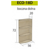 ECONO pastatoma spintelė ECO-18D