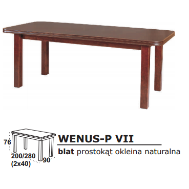 Stalas medinis WENUS VII