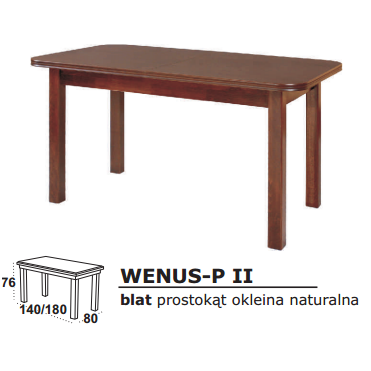 Stalas medinis WENUS II S