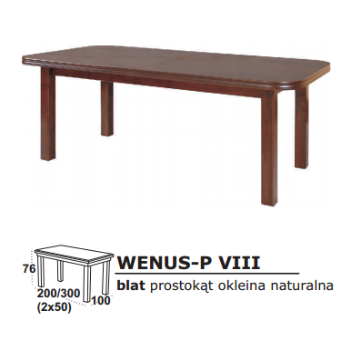 Stalas medinis WENUS VIII